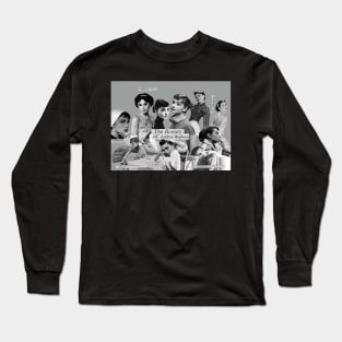 audrey hepburn collage Long Sleeve T-Shirt